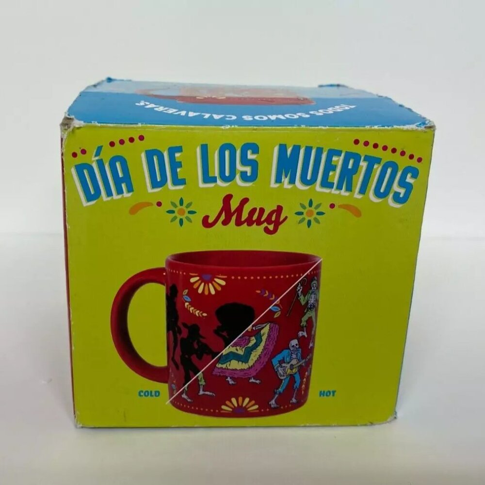 Coffee Mug Day of the Dead DIA De Los Muertos Skeleton Hot Tea Reveals Graphics